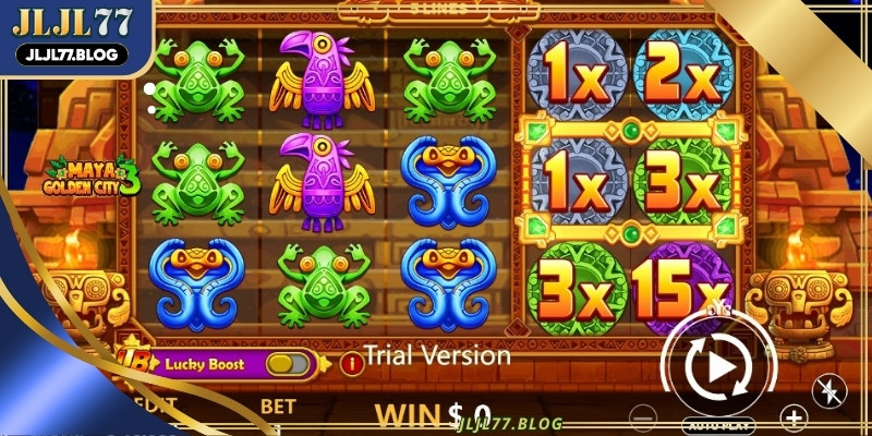 The Maya Golden City feature is activated whenever the legendary sun disk